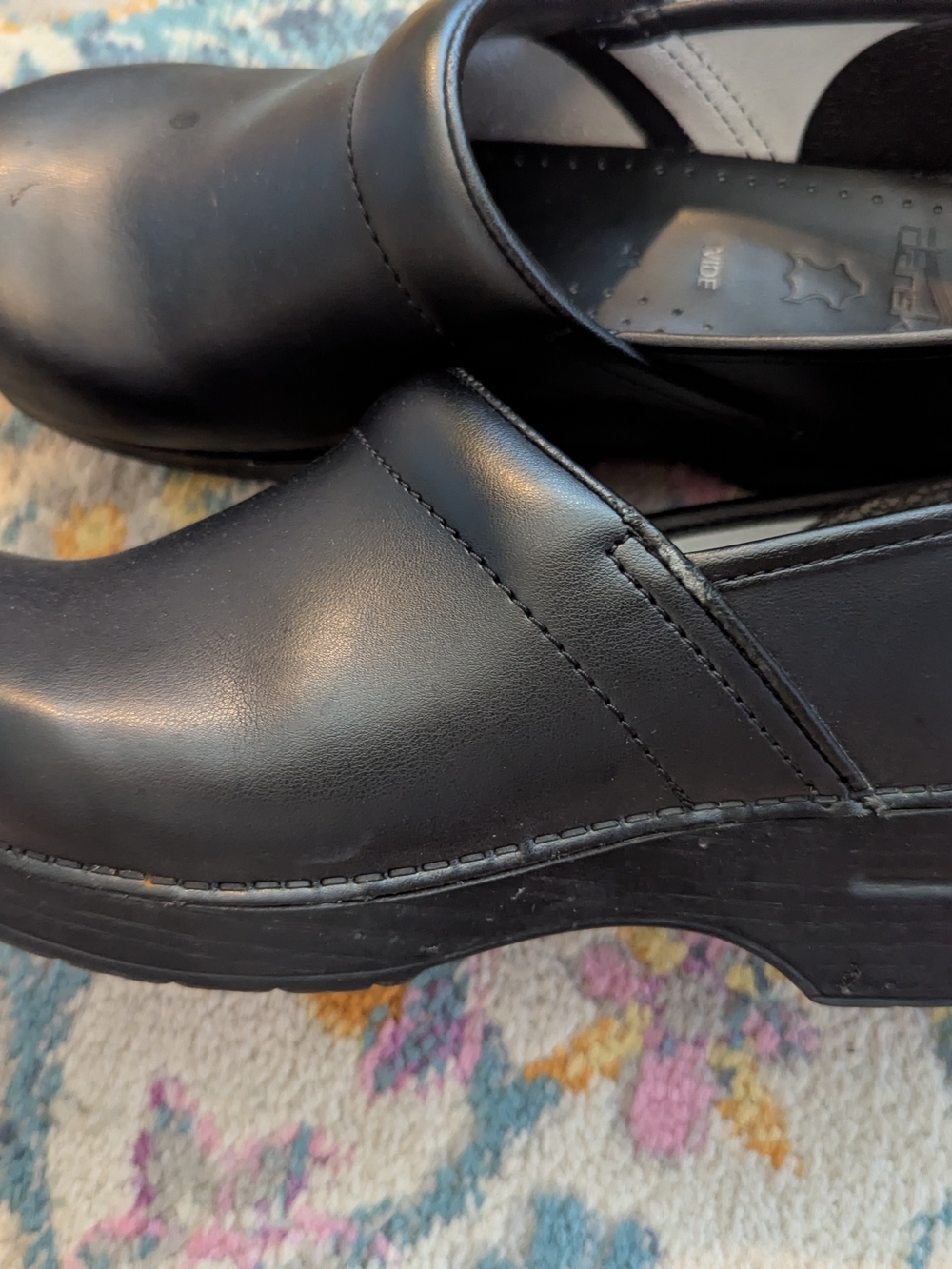 Dansko Black Clogs Size 41 Wide